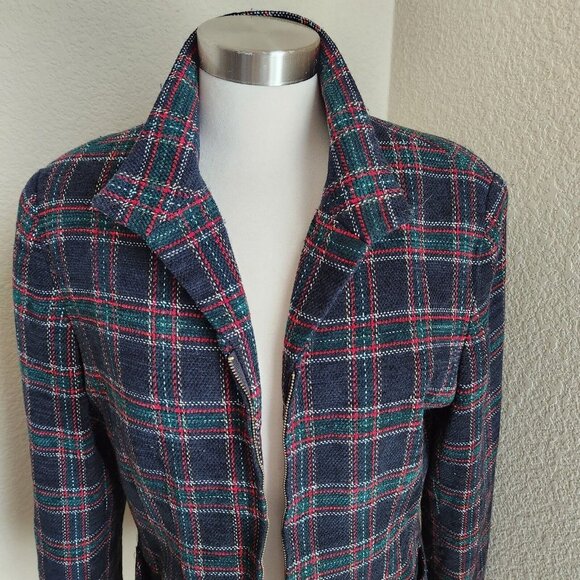 Norton McNaughton Womens Jacket‎ Size 14 Multicolor Plaid academia collegiate - Picture 3 of 12